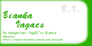 bianka vagacs business card